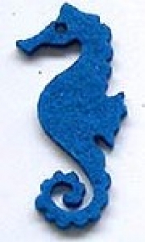 Filz Seepferdchen blau